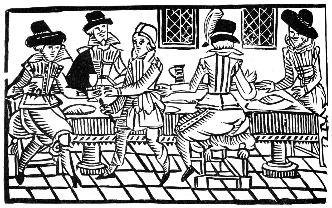 A supper party by Unbekannt
