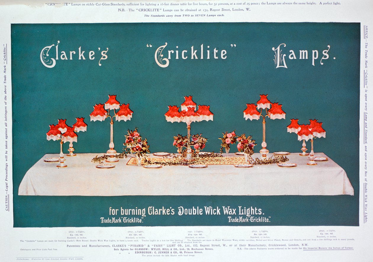 Advert for Clarke