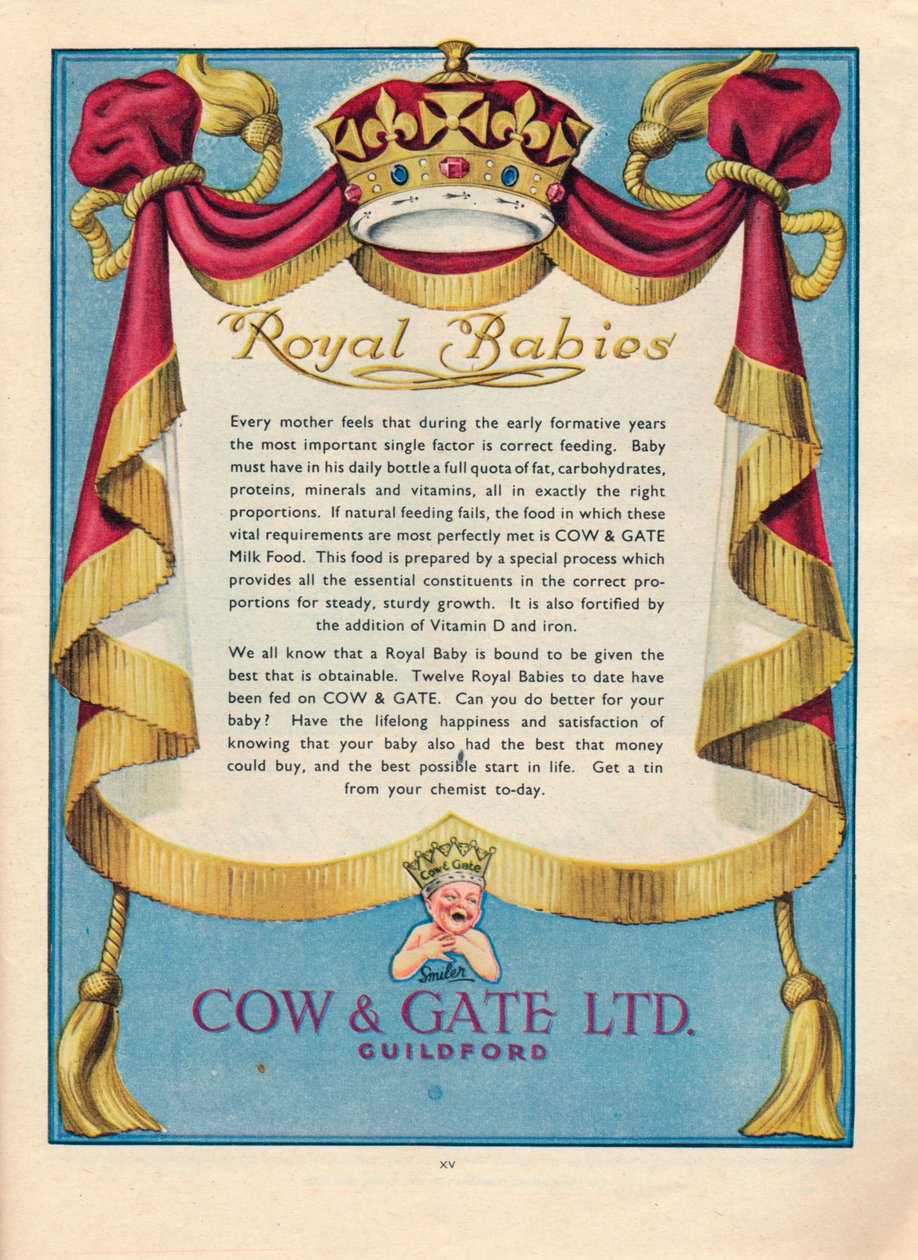 Advert for Cow & Gate Ltd., 1951 by Unbekannt