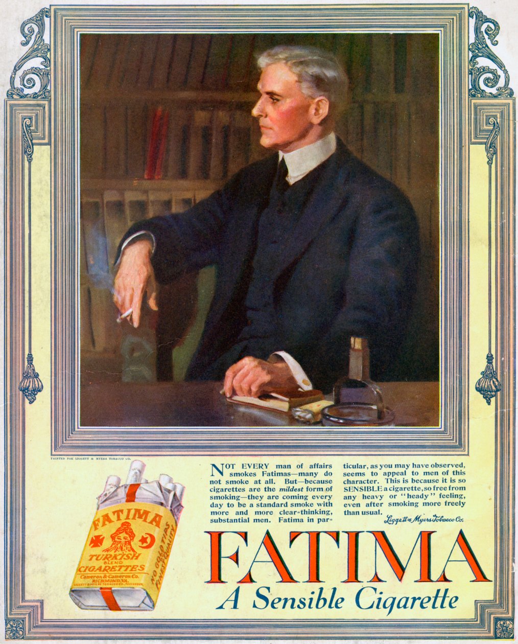 Advert for Fatima Cigarettes by Unbekannt
