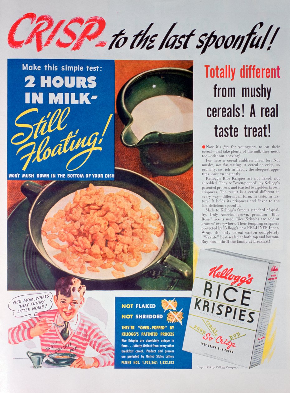 Advert for Kellogg