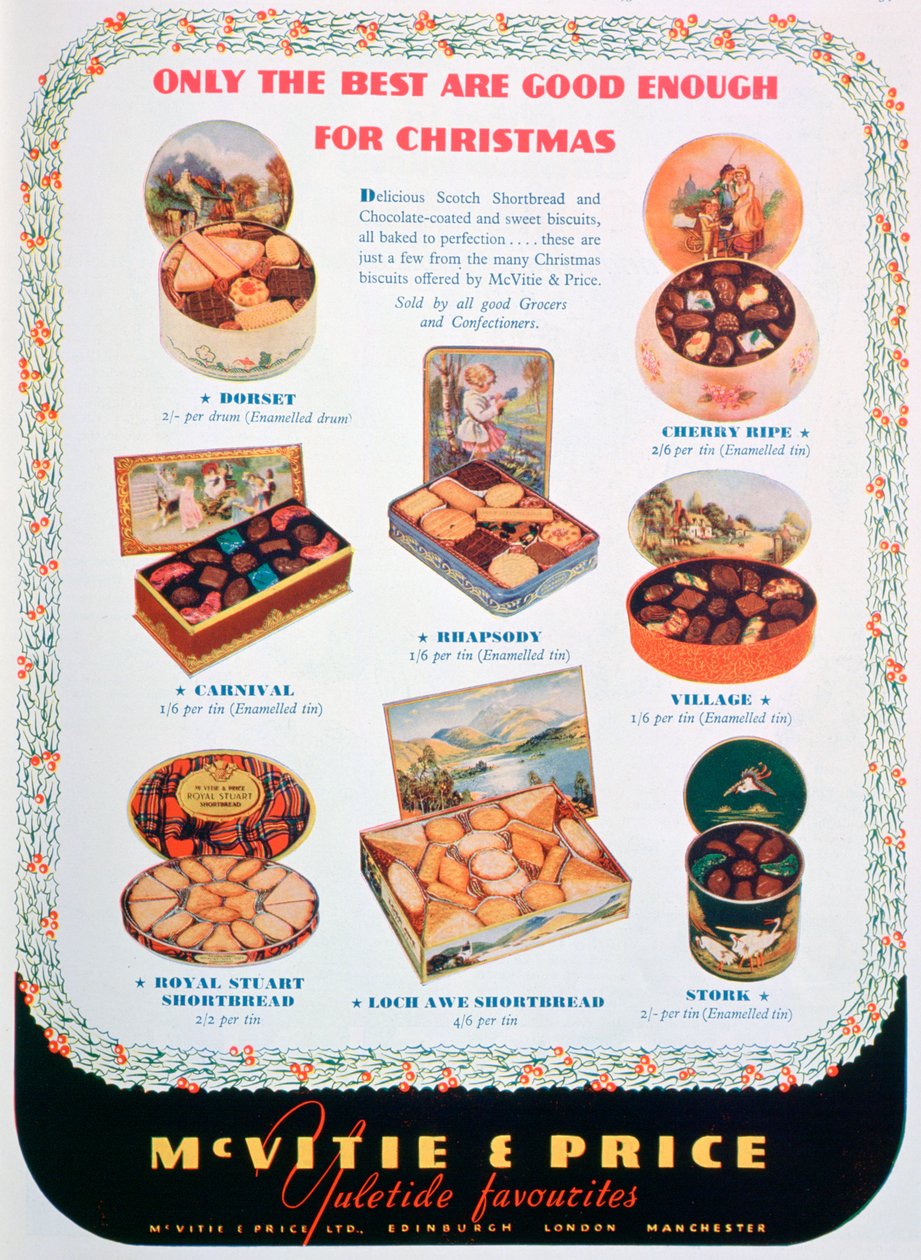 Advert for McVitie and Price biscuits by Unbekannt