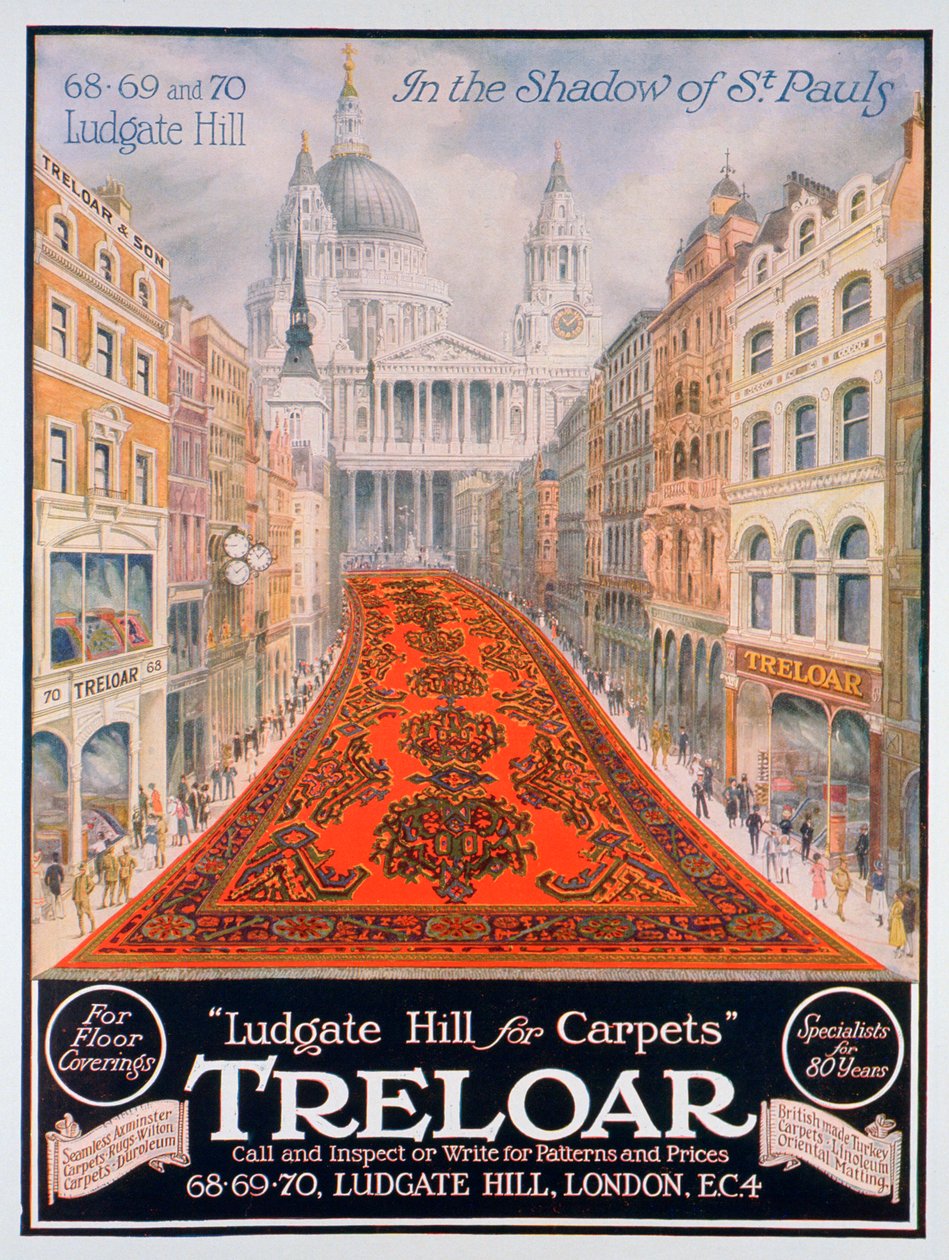 Advert for Treloar Carpets by Unbekannt