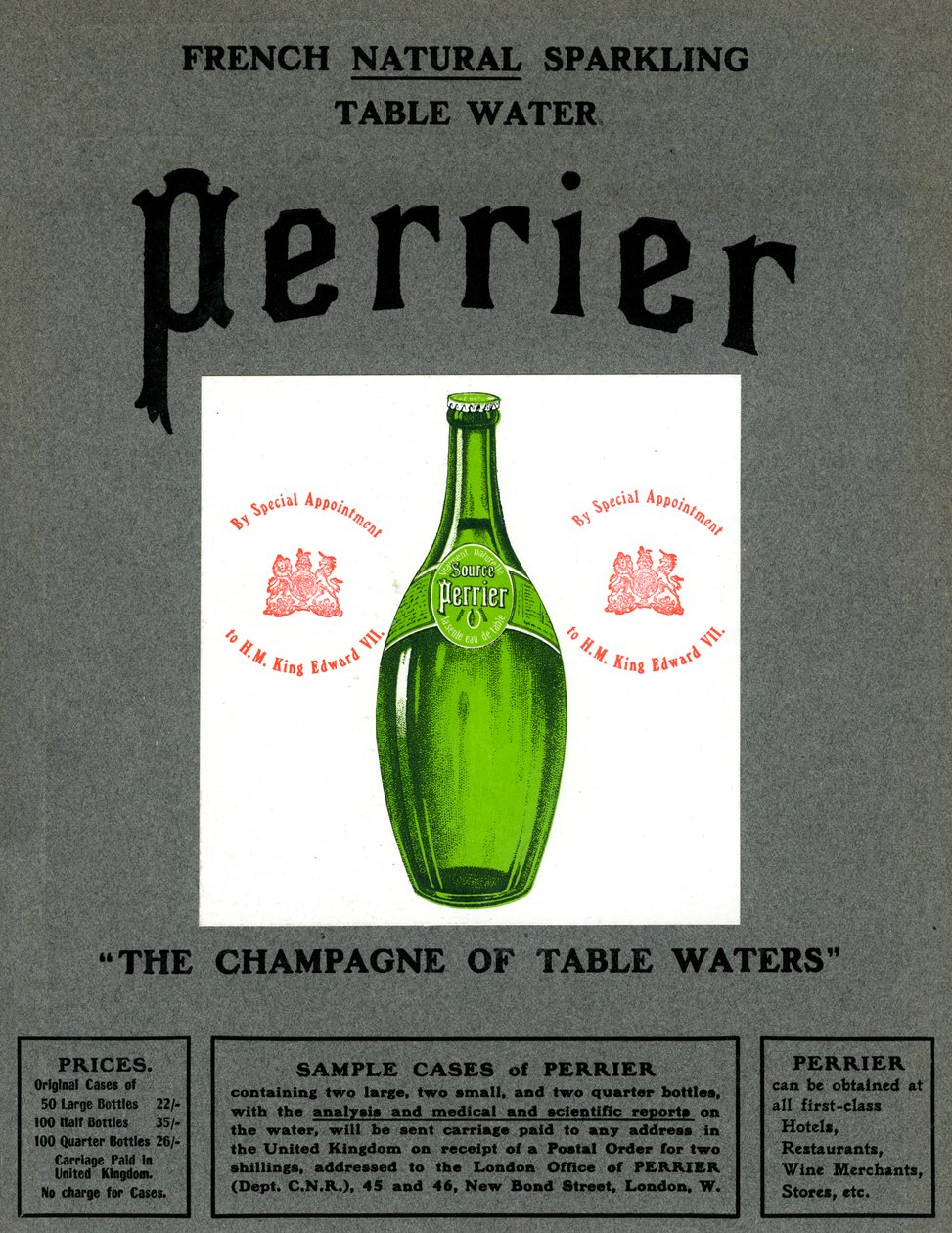 Advertisement for Perrier Water by Unbekannt