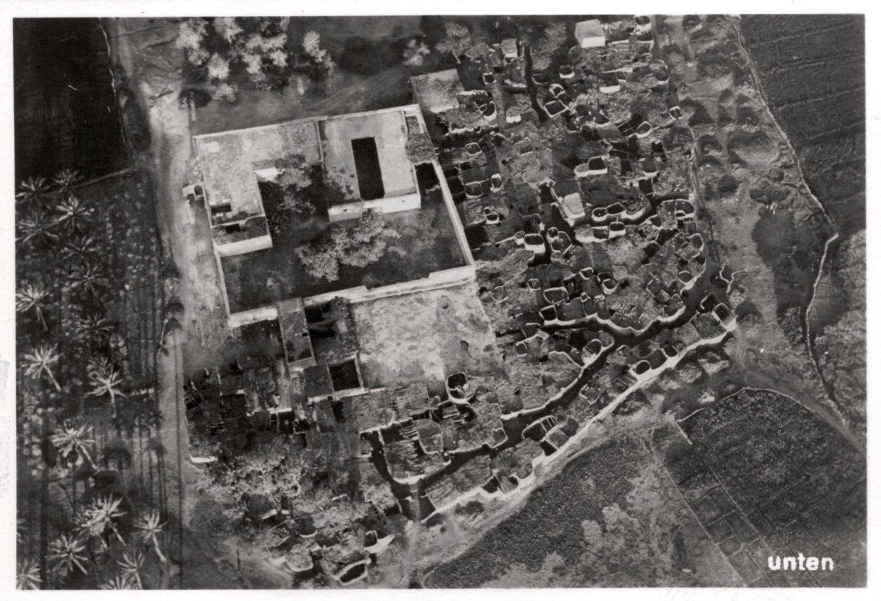 Aerial View of a Village, Egypt by Unbekannt