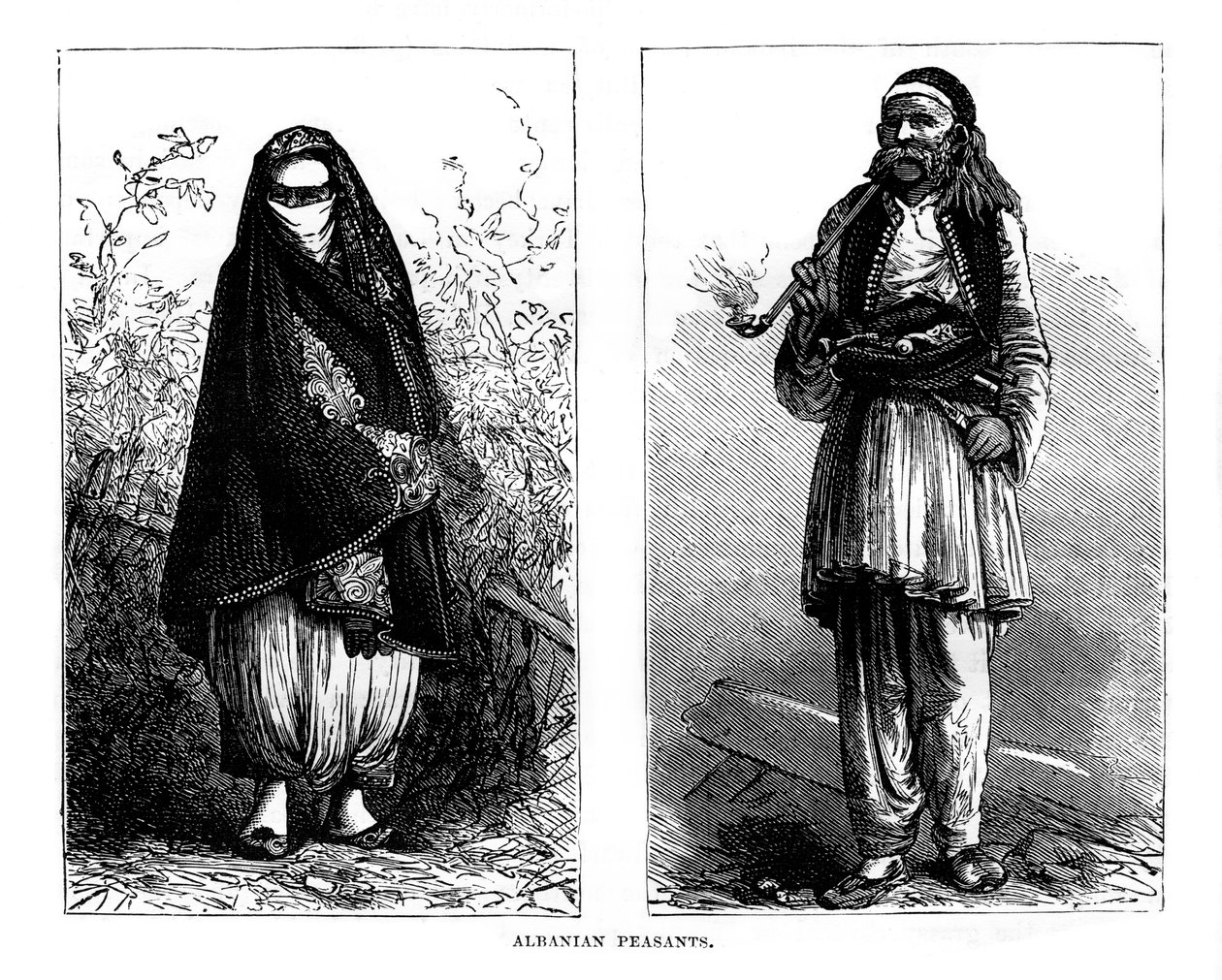 Albanian Peasants by Unbekannt