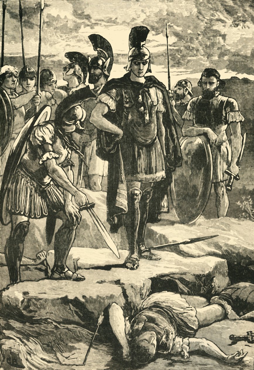 Alexander and the Body of Darius, 1890 by Unbekannt