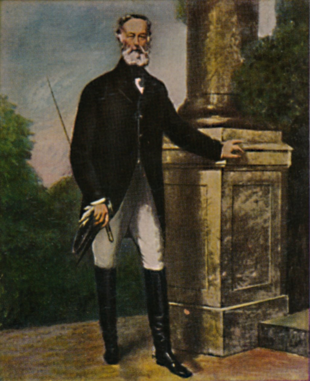 Alfred Krupp - Painting by Grün by Unbekannt