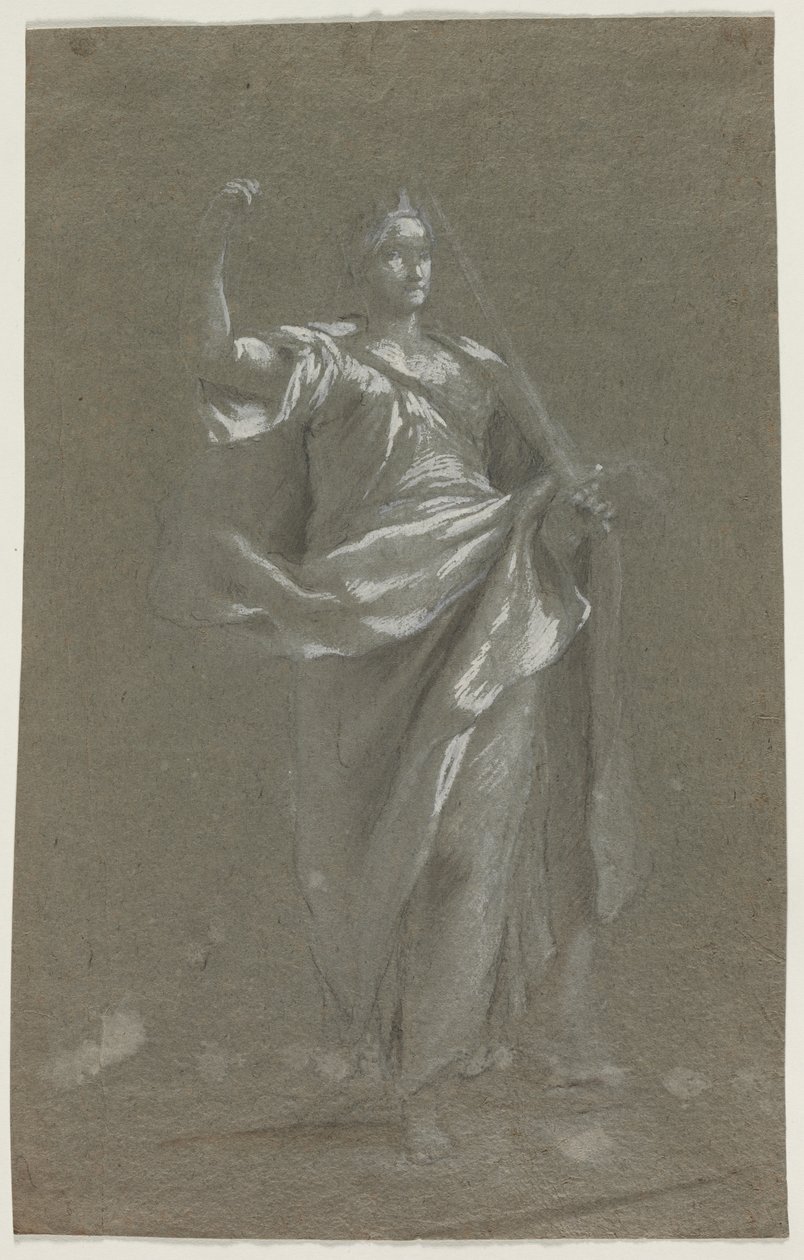 Allegorical Figure (recto and verso), 1800s by Unbekannt