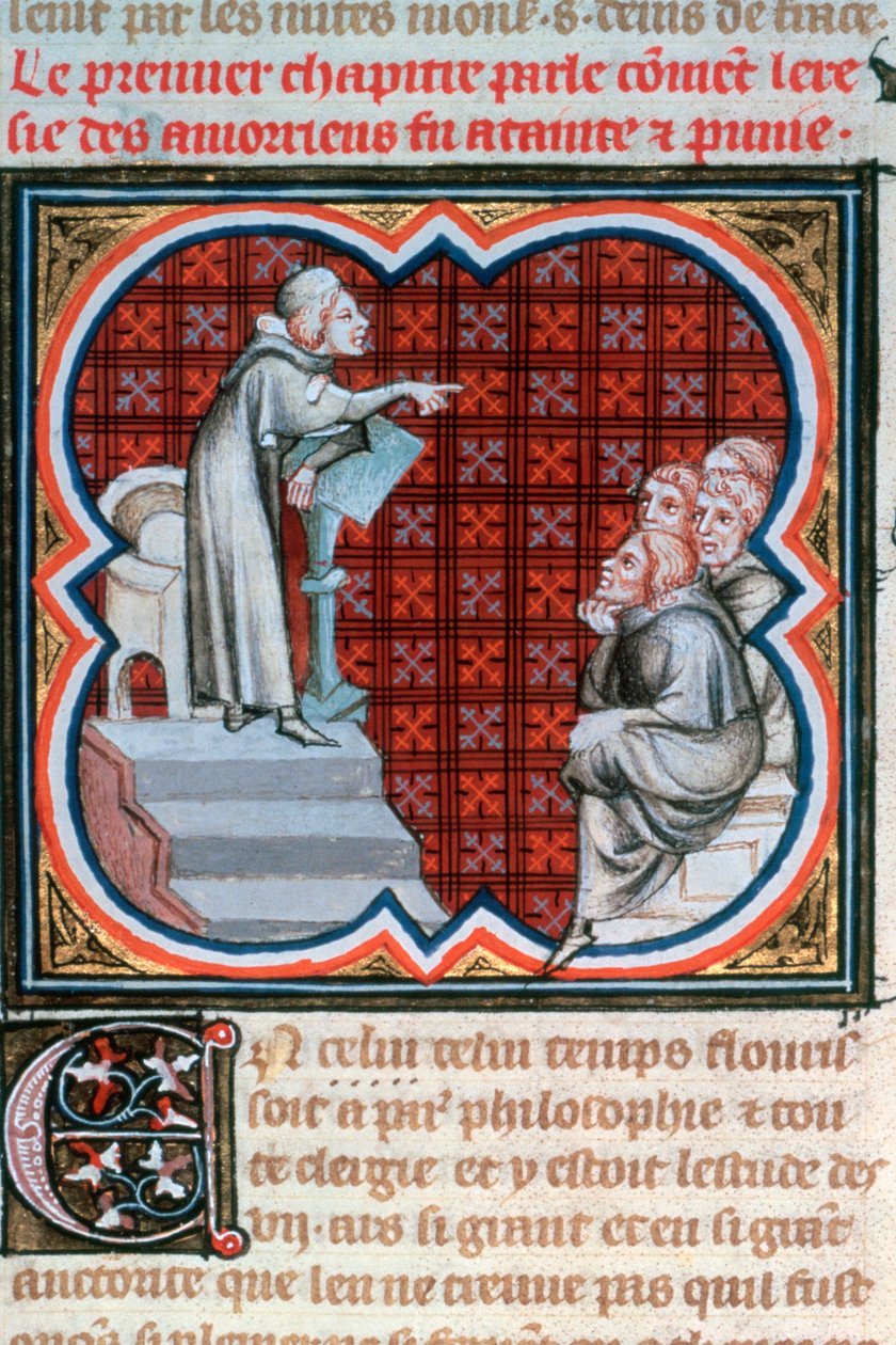 Amalric of Bena Teaching by Unbekannt