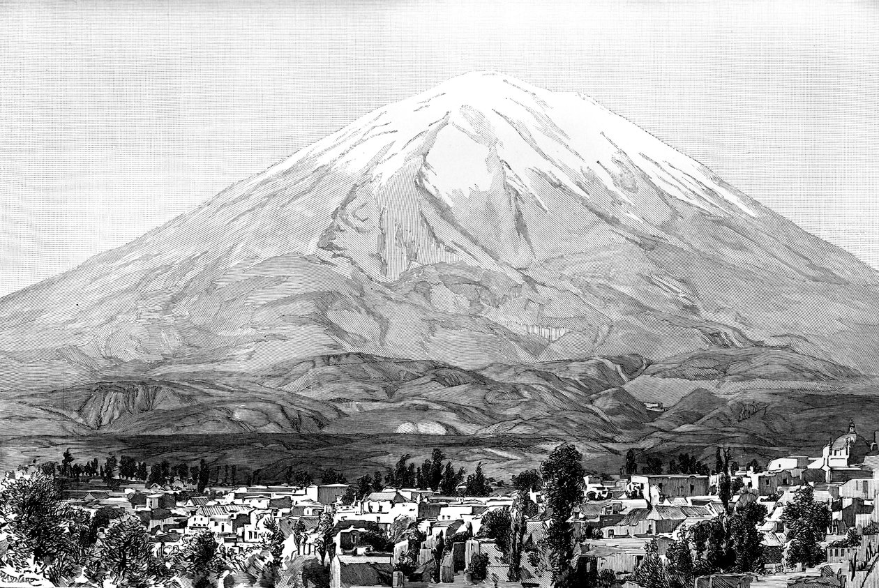 Arequipa and Mount Misti, Peru by Unbekannt
