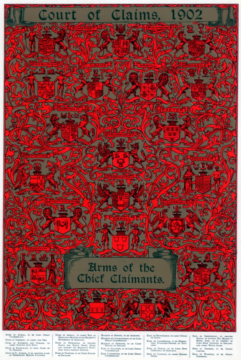 Arms of the chief claimants by Unbekannt