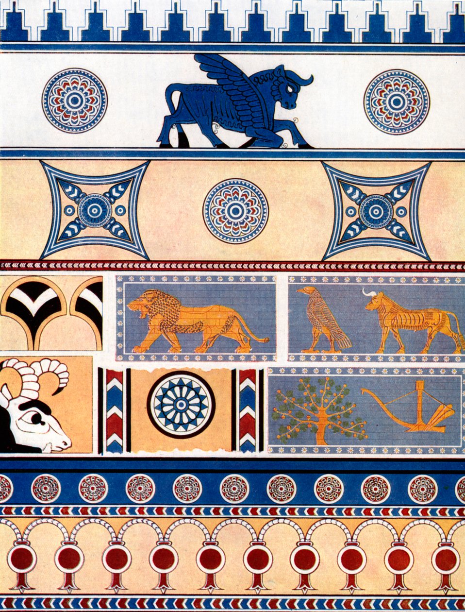 Assyrian Brick and Tile Design by Unbekannt