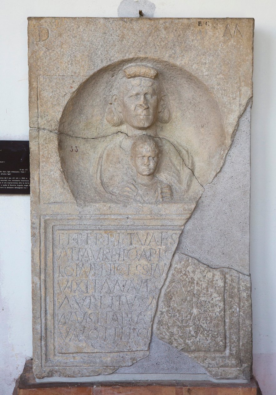 Aurelio Apio, Stele by Unbekannt