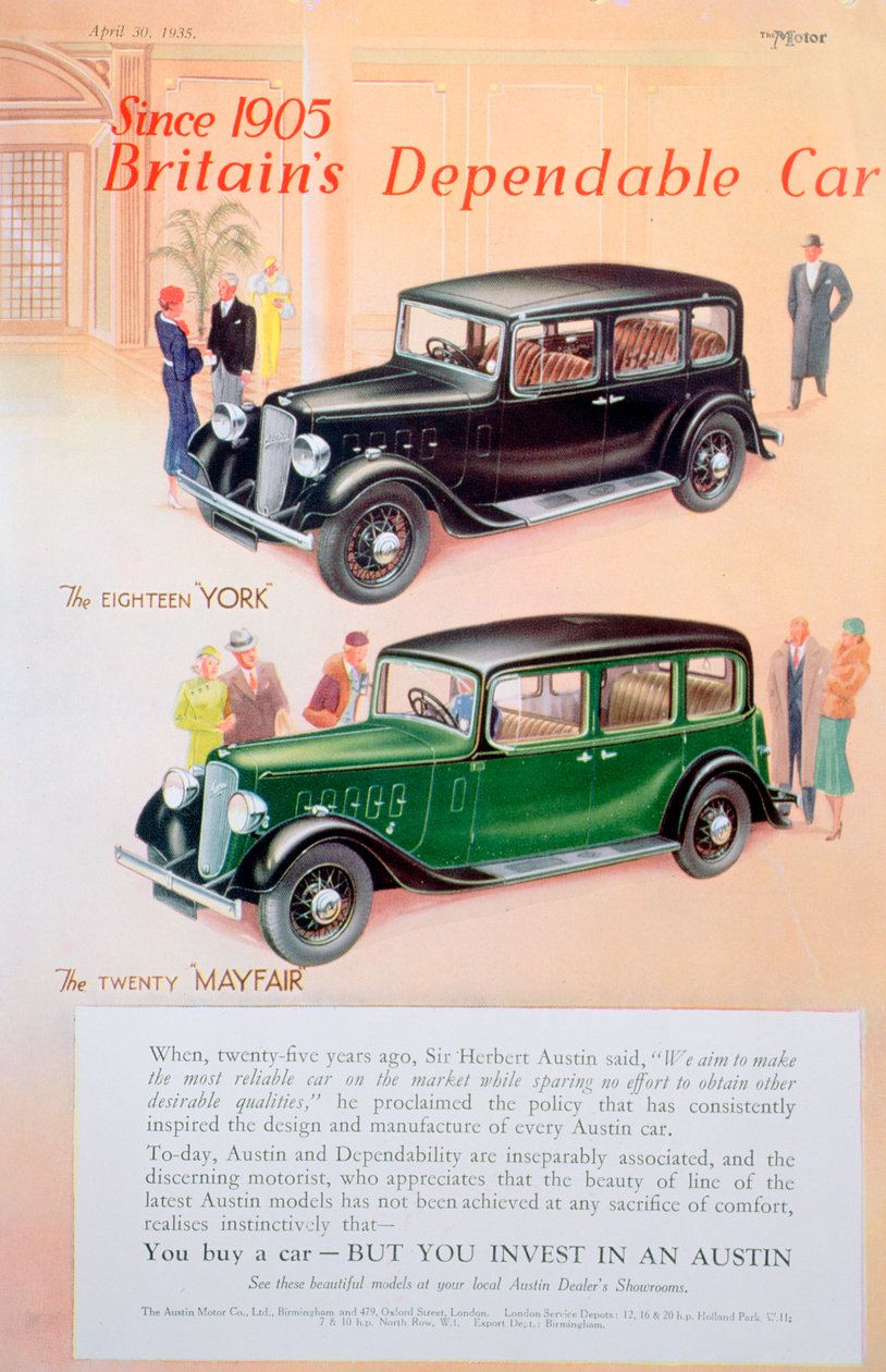 Austin Car Advert by Unbekannt