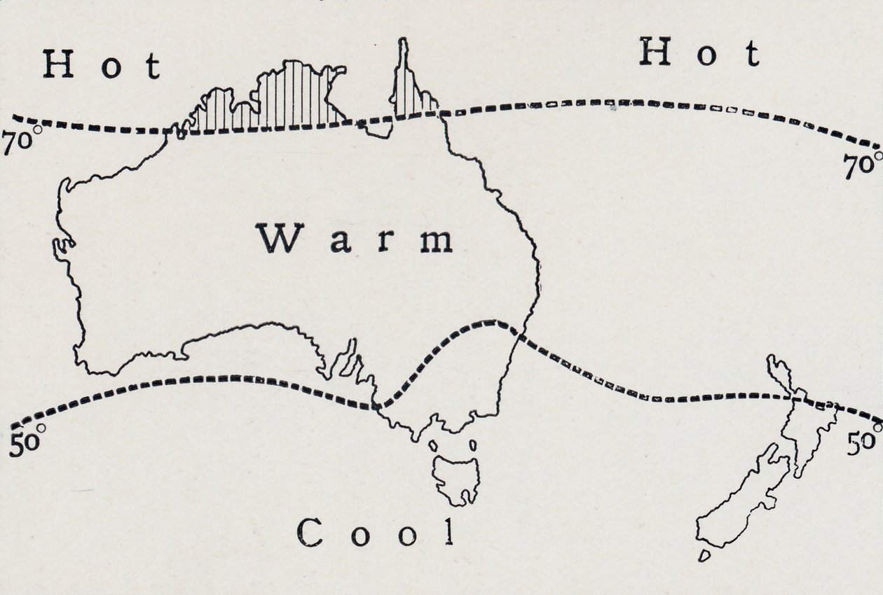 Average July Temperature, 1923 by Unbekannt