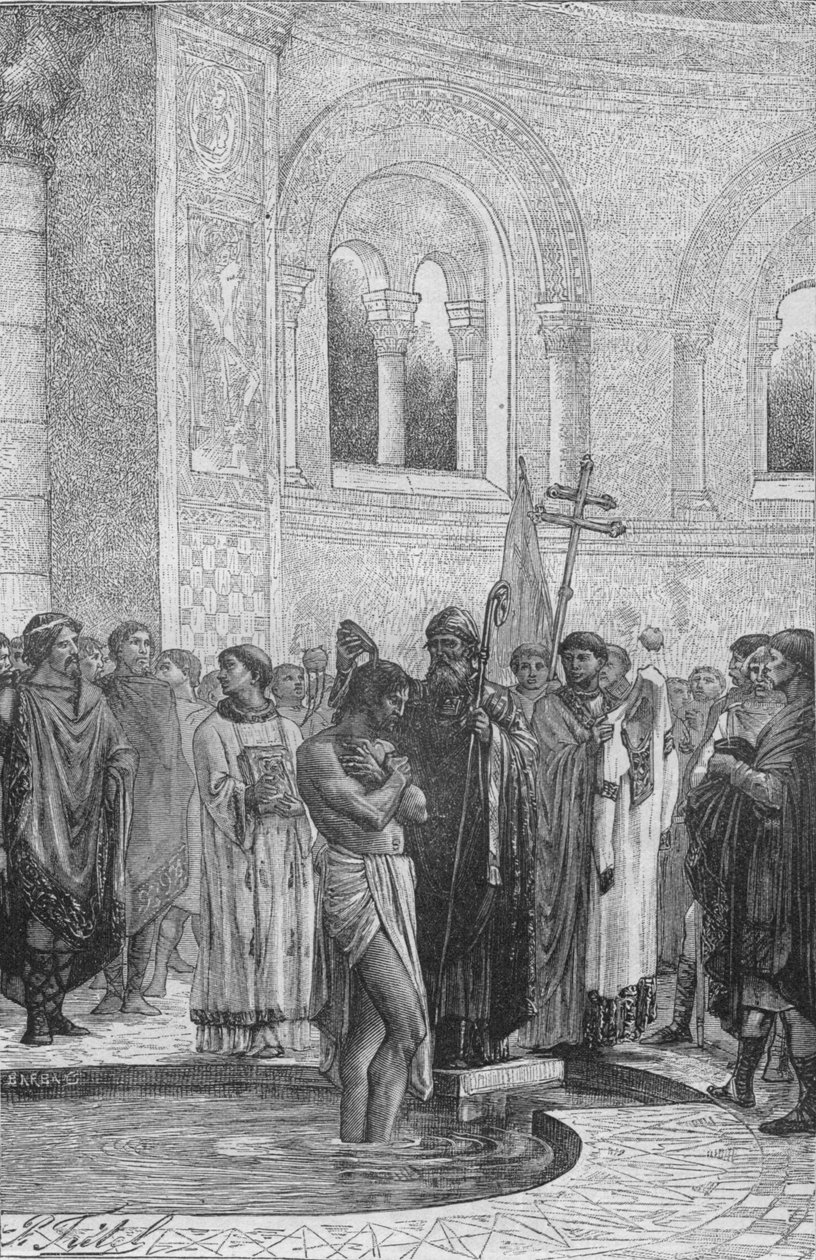 Baptism of Rollo the Pirate Chief by Unbekannt