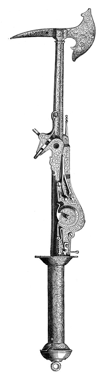 Battleaxe and Pistol by Unbekannt