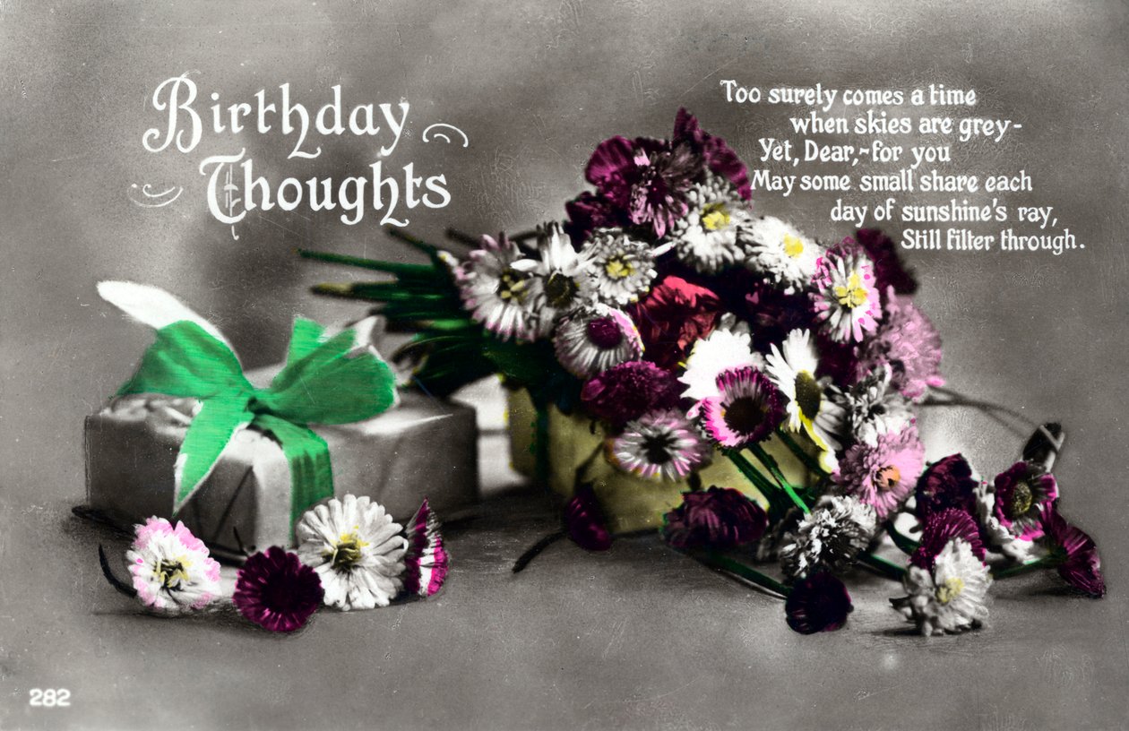 Birthday card by Unbekannt