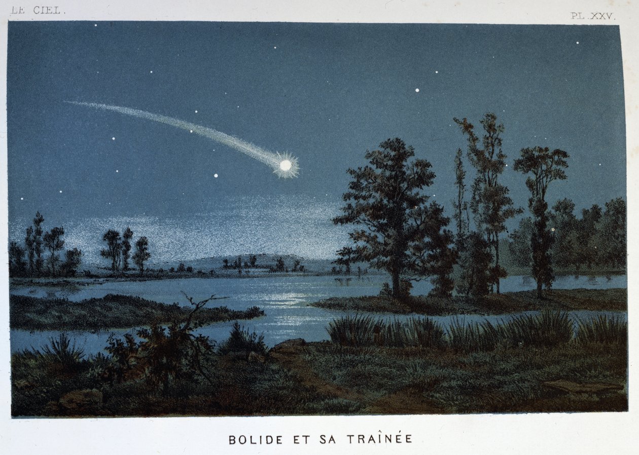 Bolide and Its Train by Unbekannt