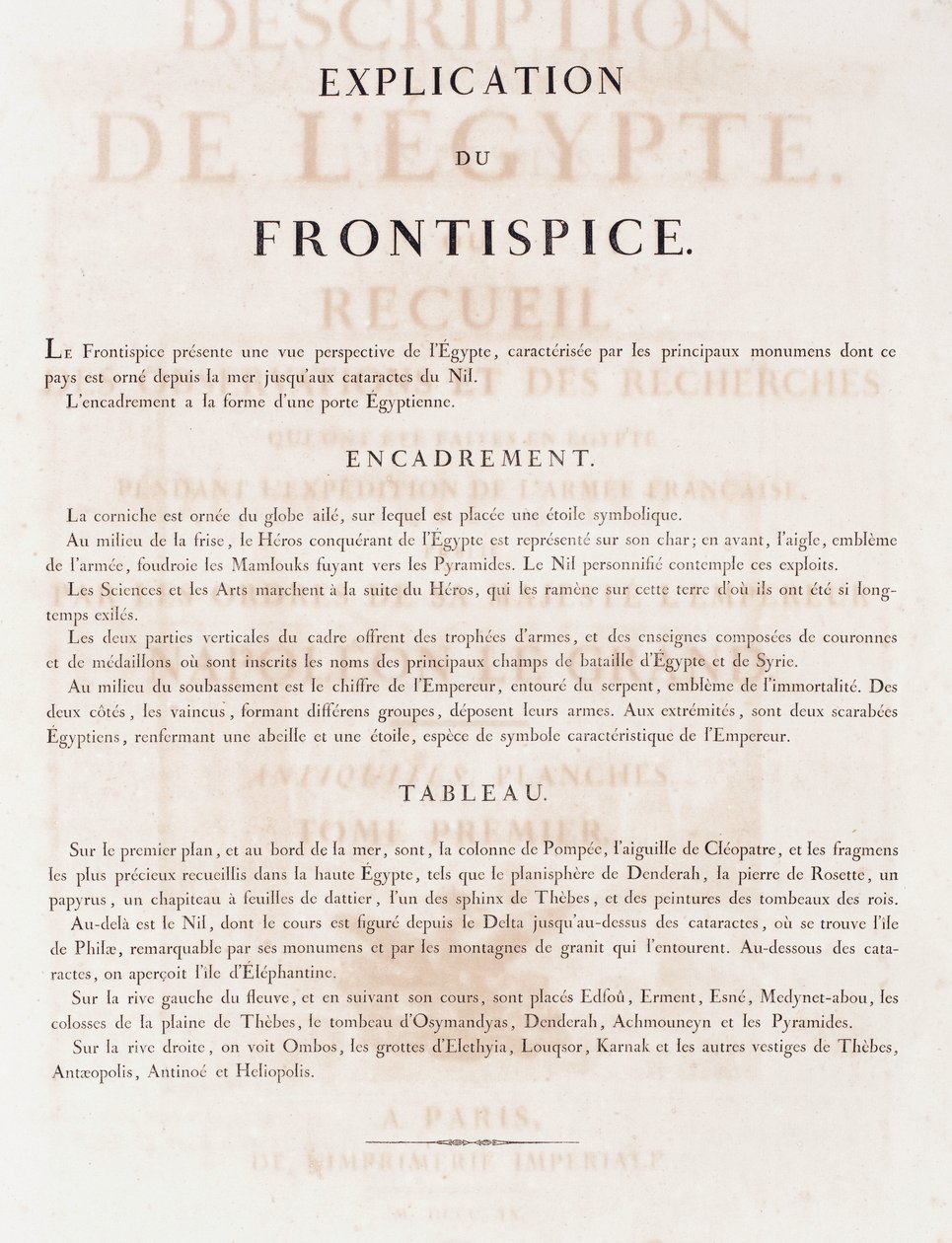 Book: Description of Egypt by Unbekannt