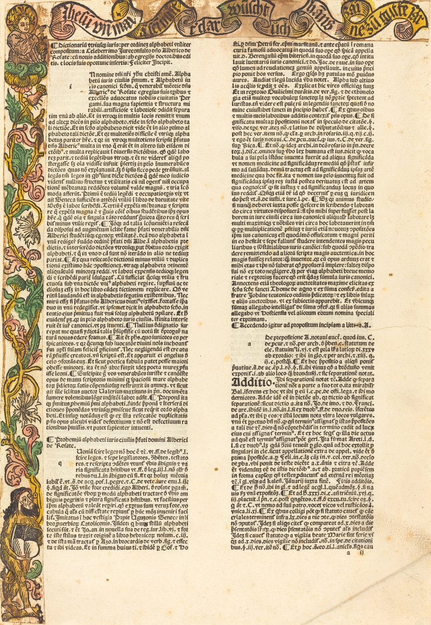 Border from an Almanac by Unbekannt