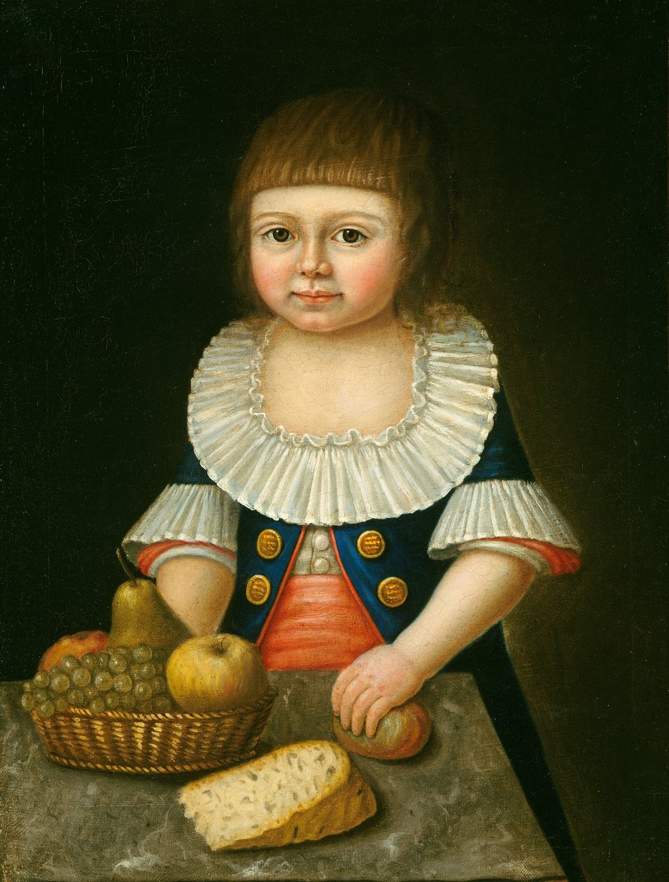 Boy with a Basket of Fruit by Unbekannt