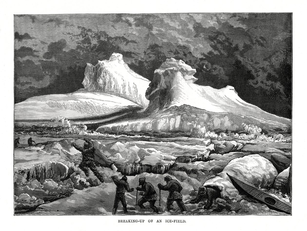 Breaking-up of an Ice-Field, 1877 by Unbekannt