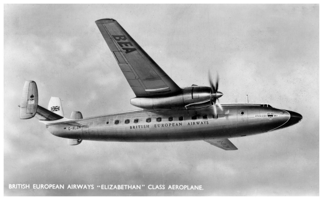 British European Airways Elizabethan Class Aeroplane by Unbekannt