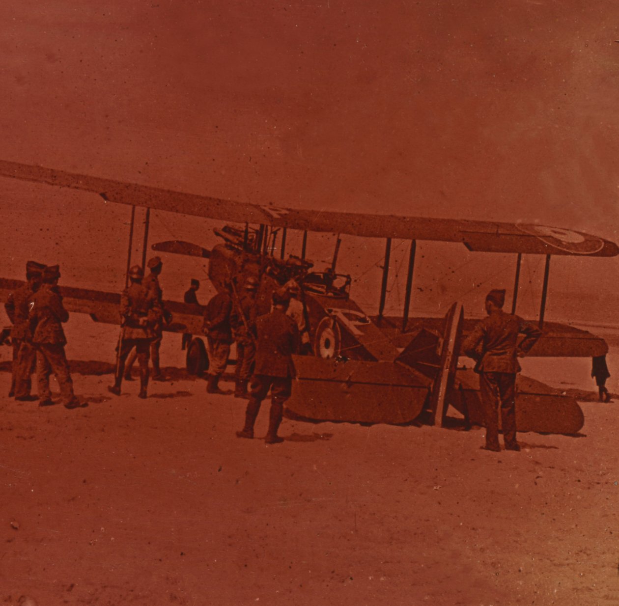 Broken Down British Plane by Unbekannt