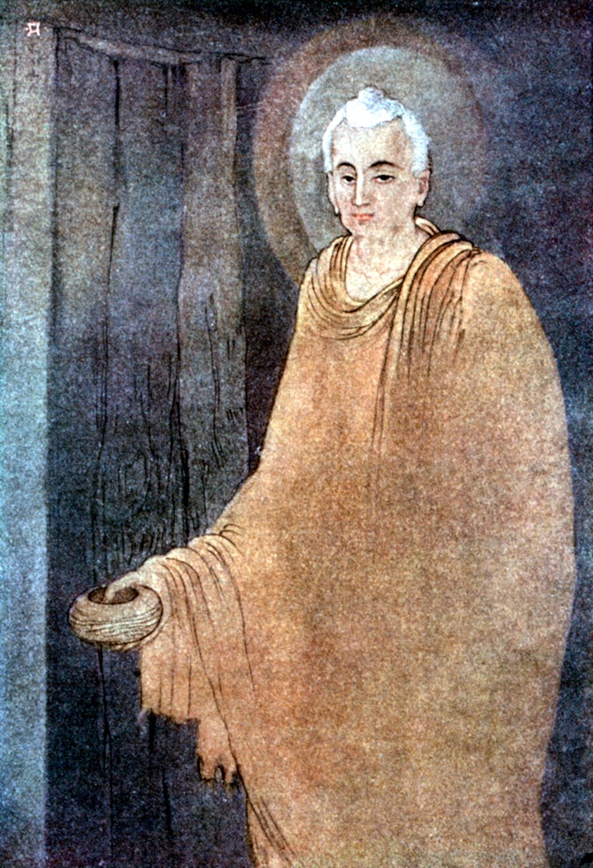 Buddha as Mendicant in Saffron Robes by Unbekannt