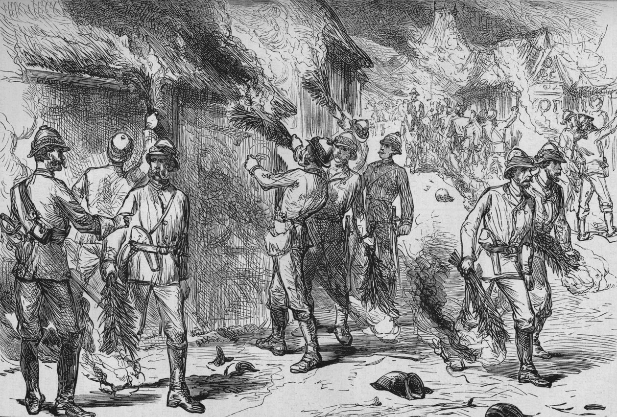 Burning of Coomassie by Unbekannt