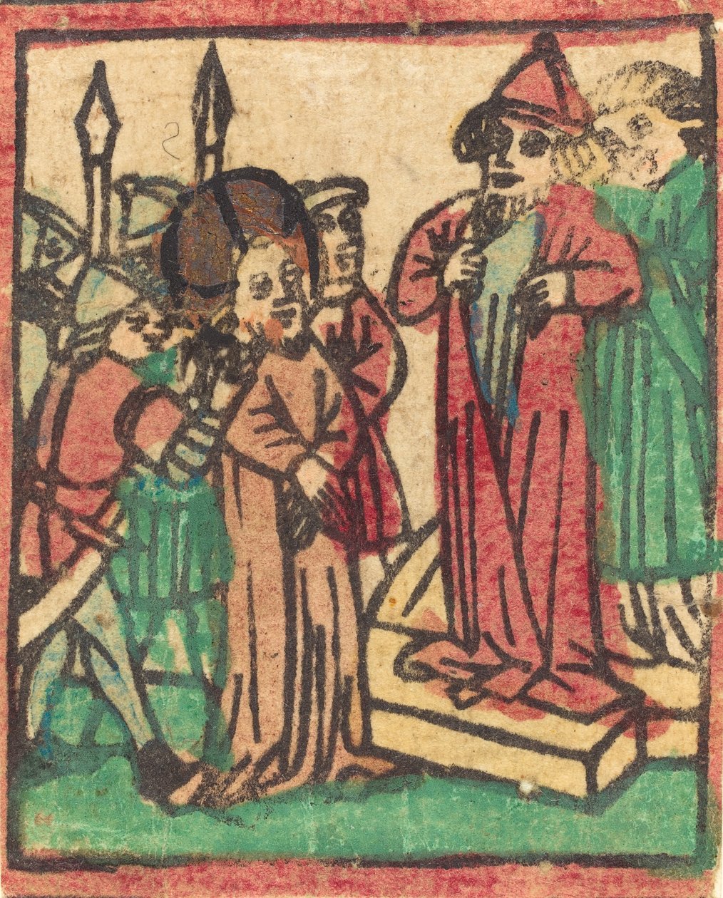 Caiaphas Tearing his Clothes by Unbekannt
