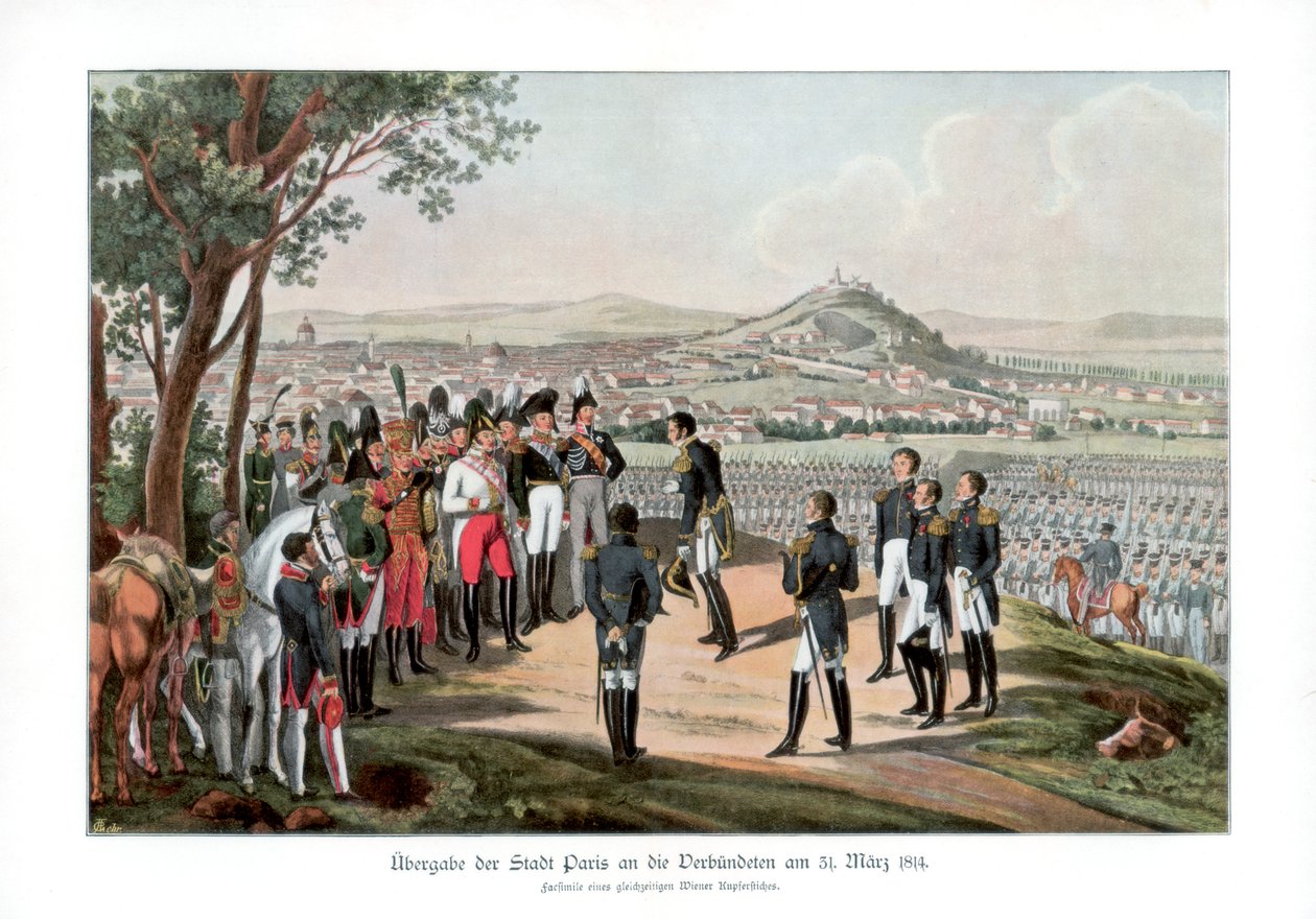 Capitulation of Paris, 31 March 1814 by Unbekannt