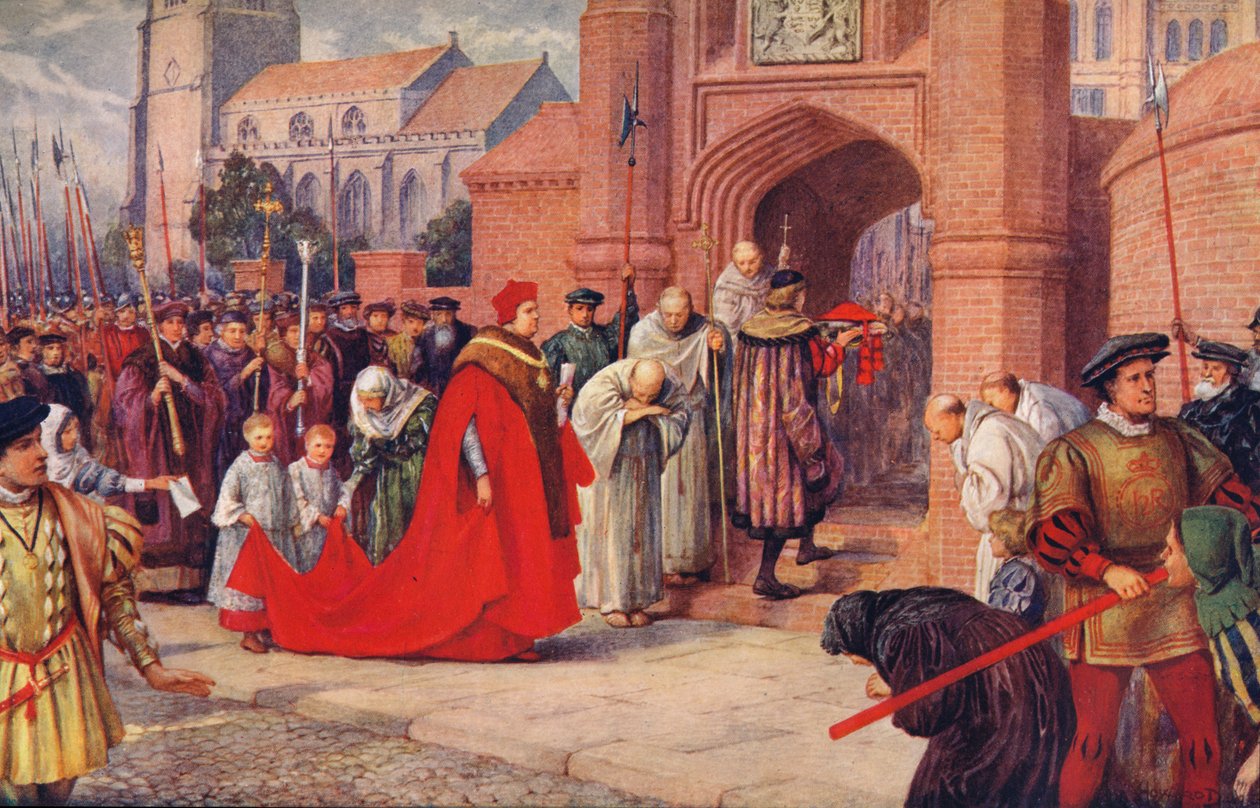 Cardinal Wolsey Possibly Entering Hampton Court Palace by Unbekannt