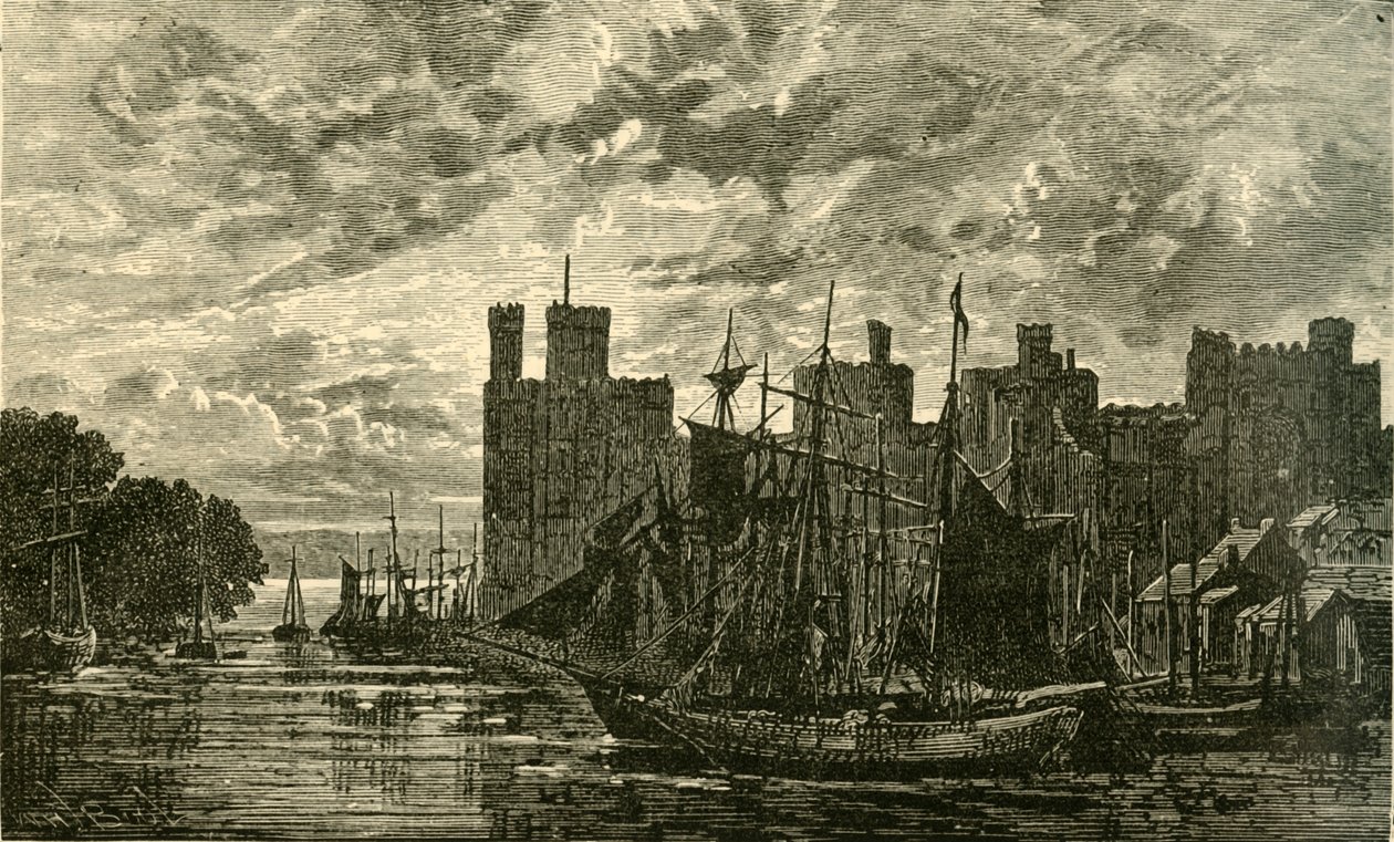 Carnarvon Castle by Unbekannt
