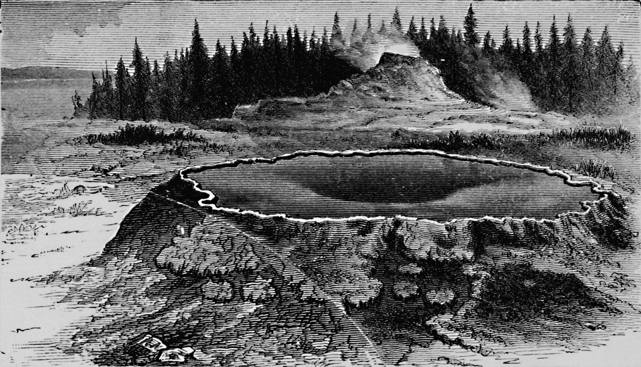 Castle Geyser and Fire Basin by Unbekannt