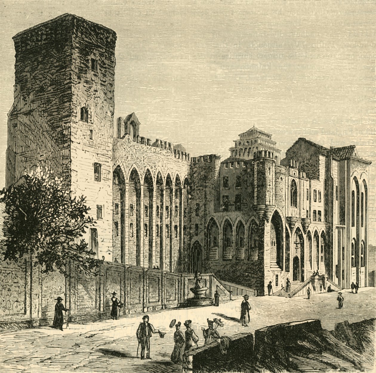 Castle of the Popes, Avignon by Unbekannt