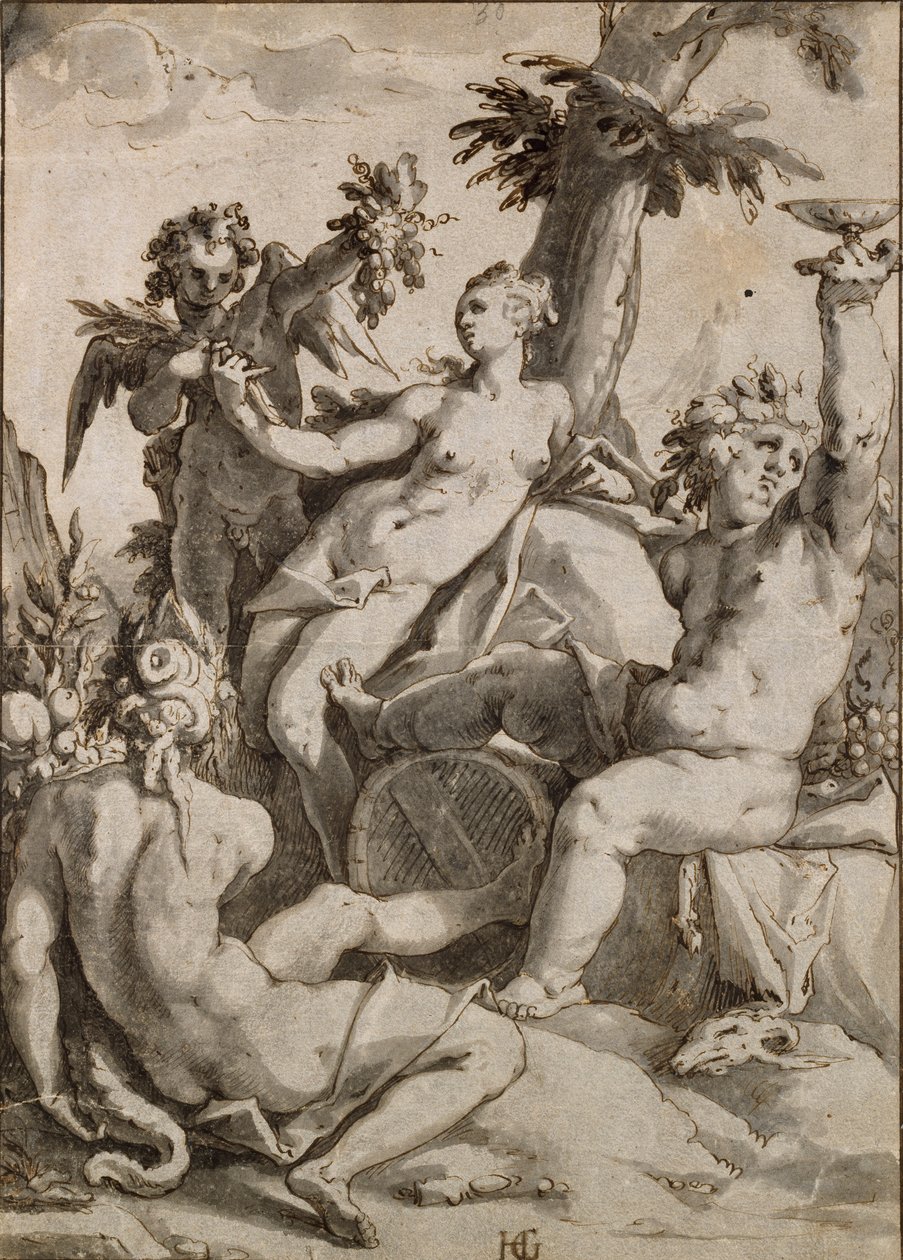 Ceres, Venus and Bacchus, 16th-17th Century by Unbekannt