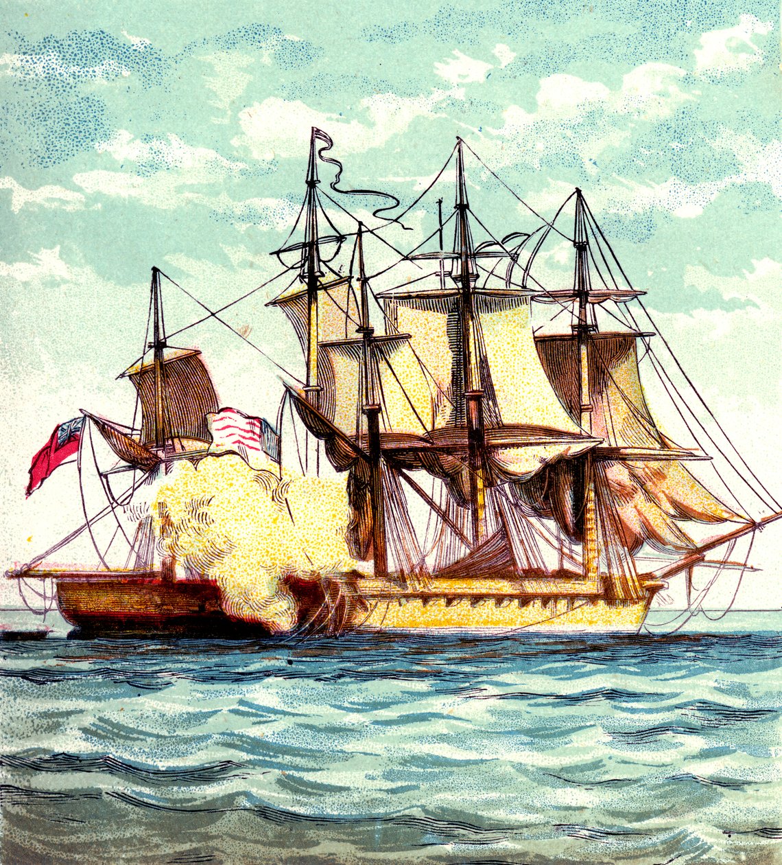 Chesapeake and Shannon by Unbekannt
