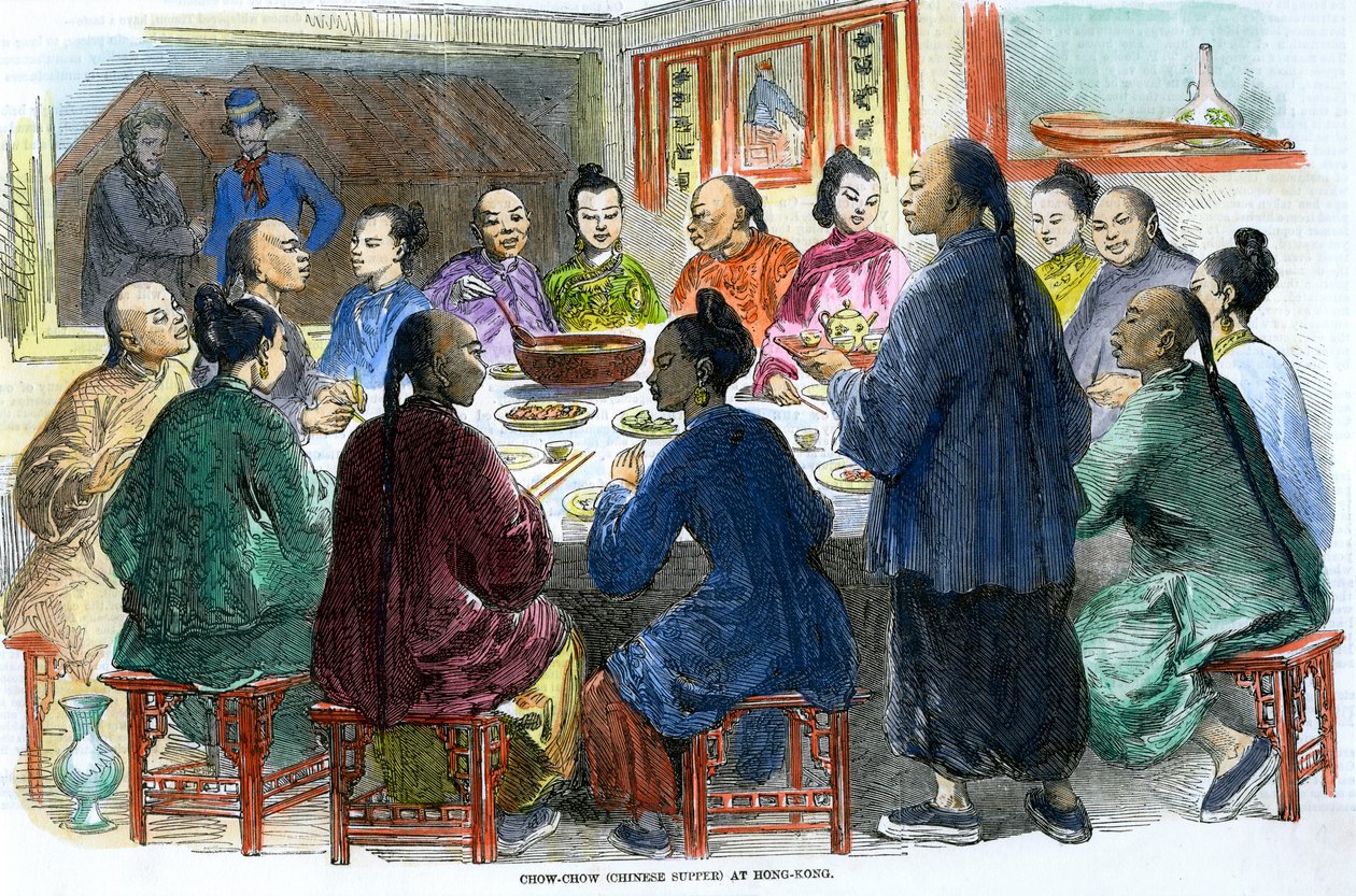 Chow-chow Chinese supper at Hong Kong, c1875 by Unbekannt