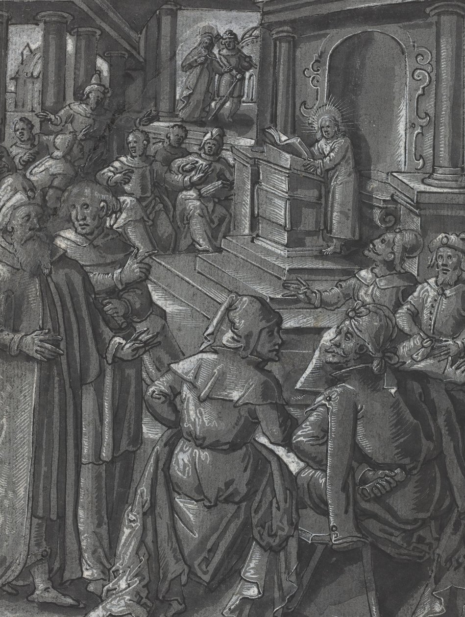 Christ Healing the Lame (verso) by Unbekannt