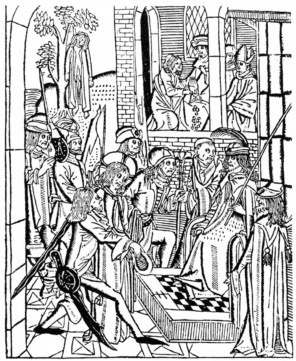 Christ before Pilate by Unbekannt