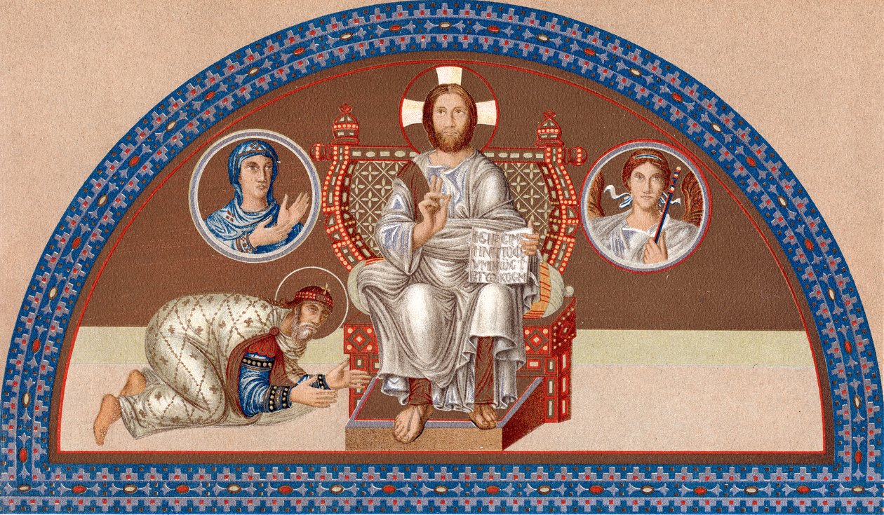 Christ Enthroned by Unbekannt