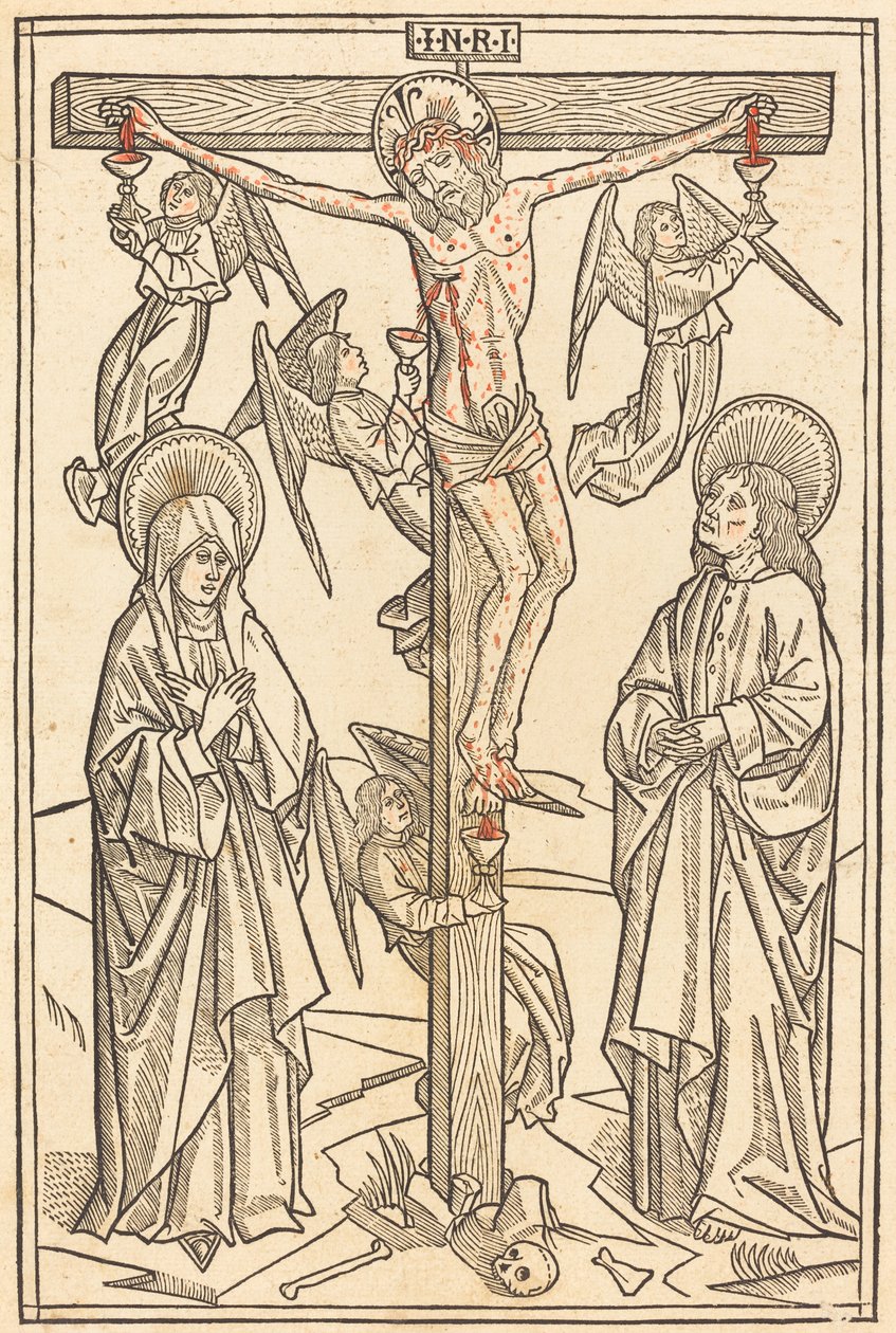 Christ on the Cross with Angels by Unbekannt