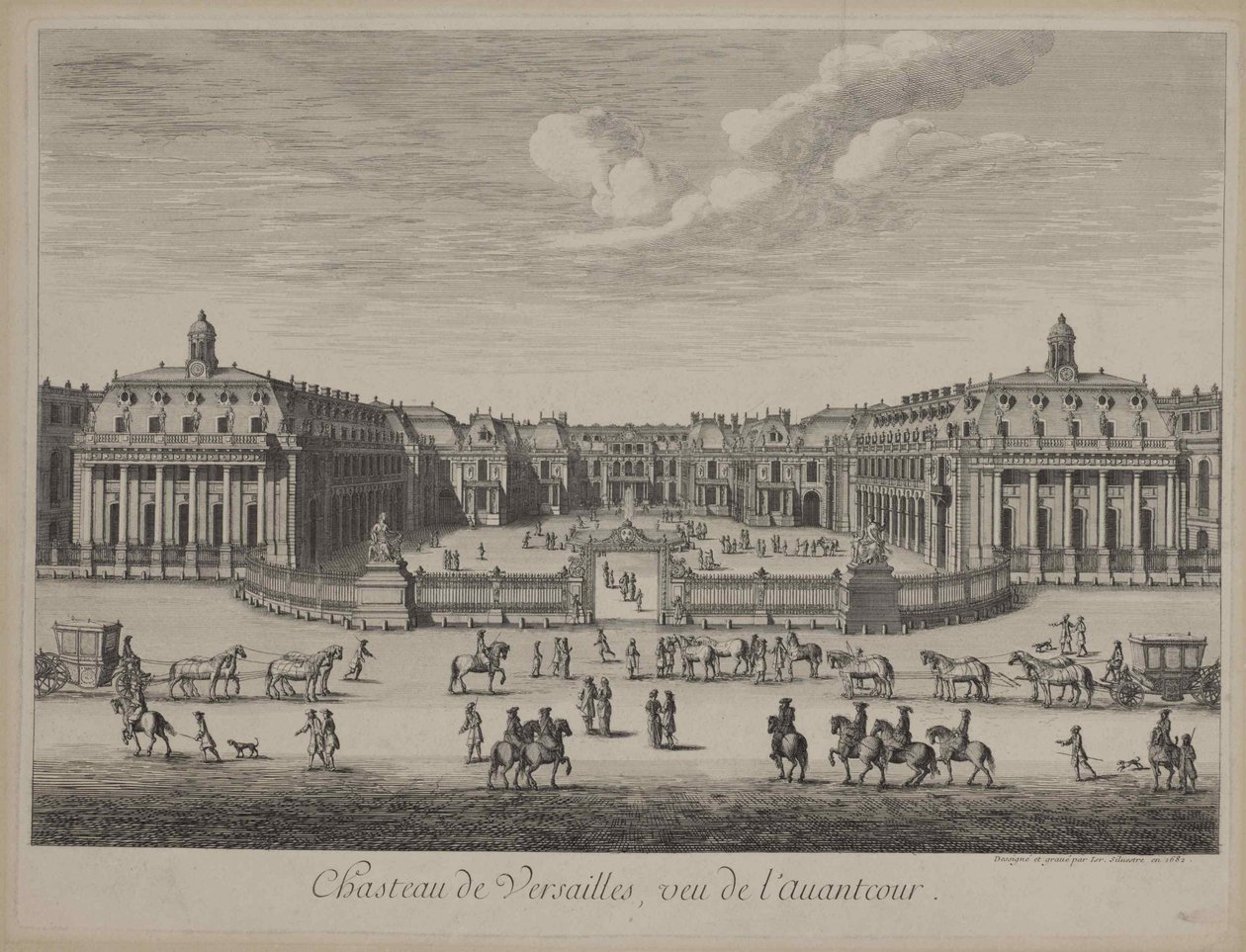 Château de Versailles in 1682 by Unbekannt