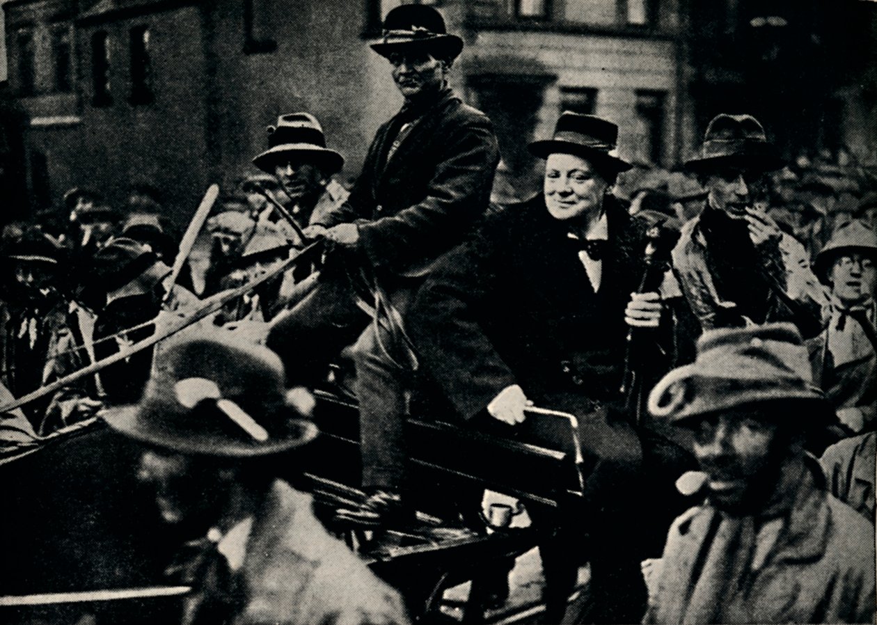 Churchill in Belfast Again by Unbekannt