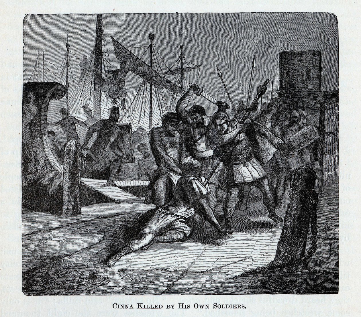 Cinna Killed by His Own Soldiers by Unbekannt
