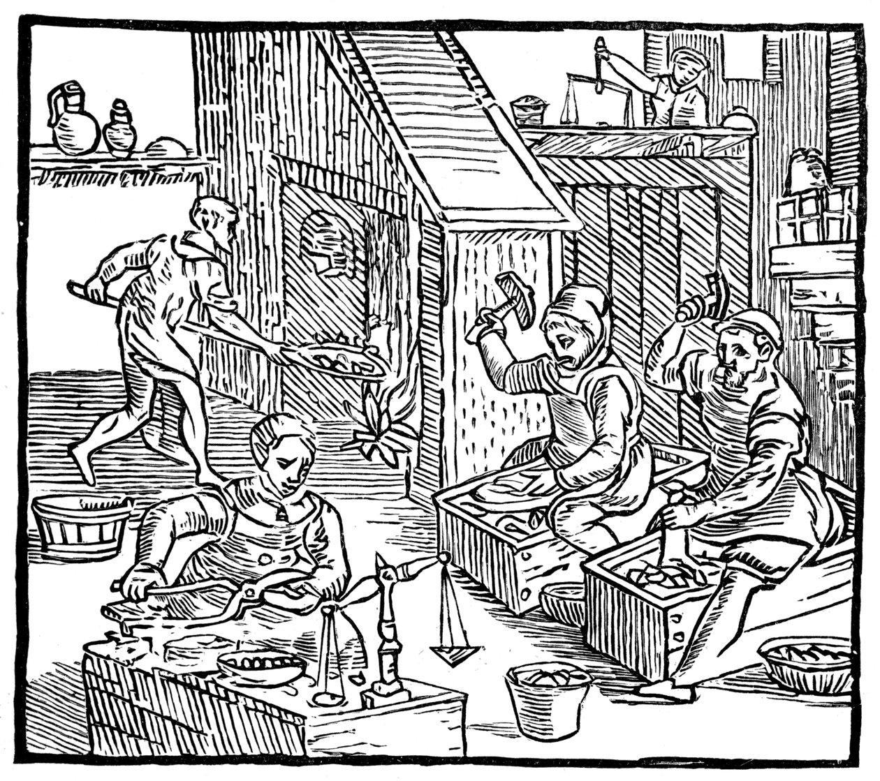 Coiners at Work by Unbekannt