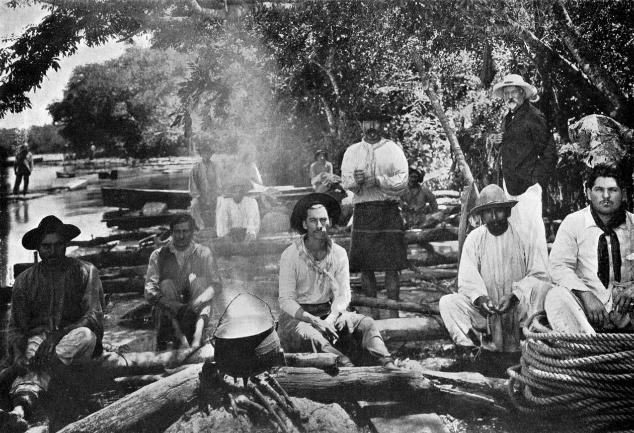 Cooking on a Raft, Paraguay by Unbekannt
